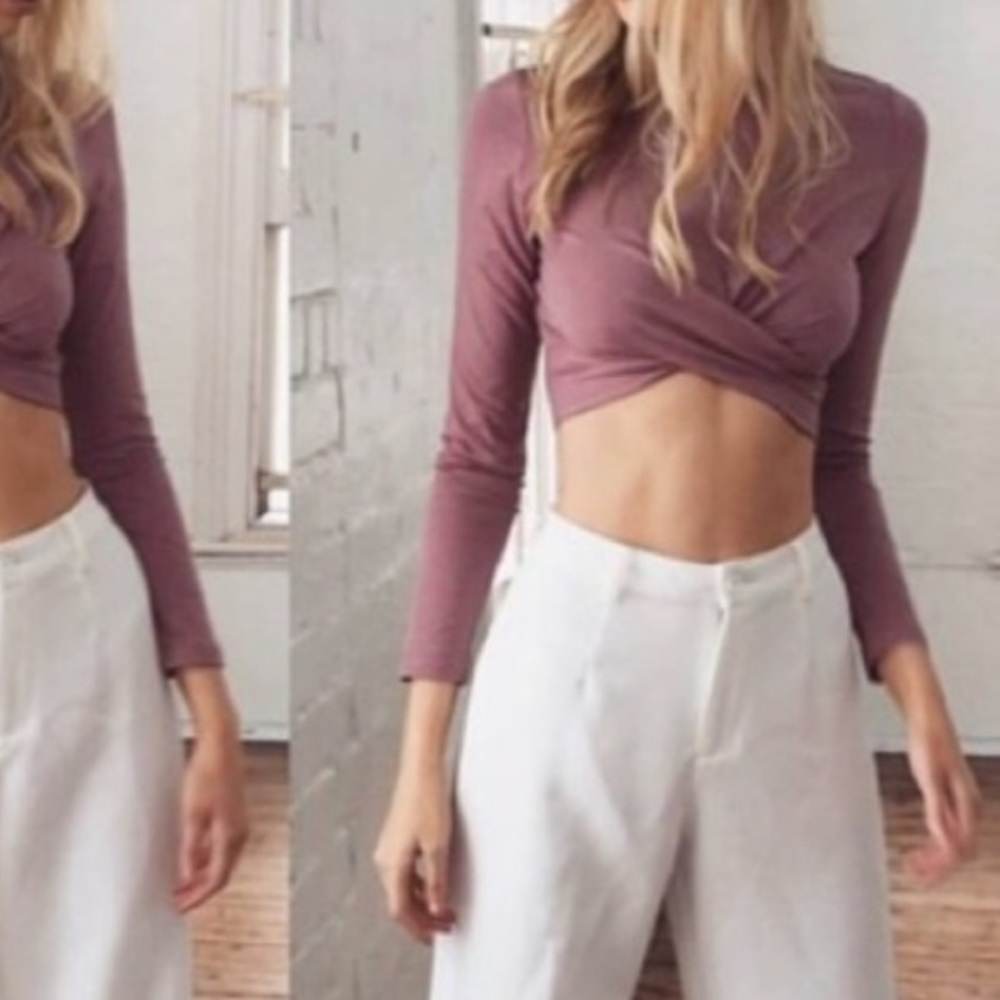 Mura boutique lilac crop top